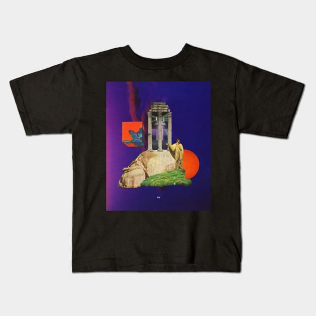 Abaci Olympos Kids T-Shirt by collageartbyandrewmcgranahan